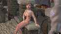 Chica desnuda masturbandose pillado por un troll de 3D Girlz piedra